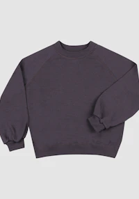 Sweatshirt med vide ermer i merinoullfrotté til barn