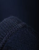 Balaklava i merinoullfrotté til barn Marineblå