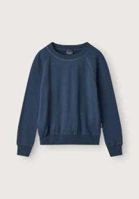 Sweatshirt i merinoullfrotté til barn