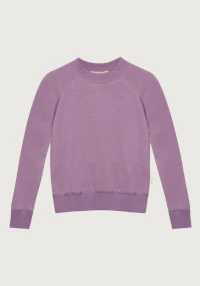 Sweatshirt i merinoullfrotté til barn