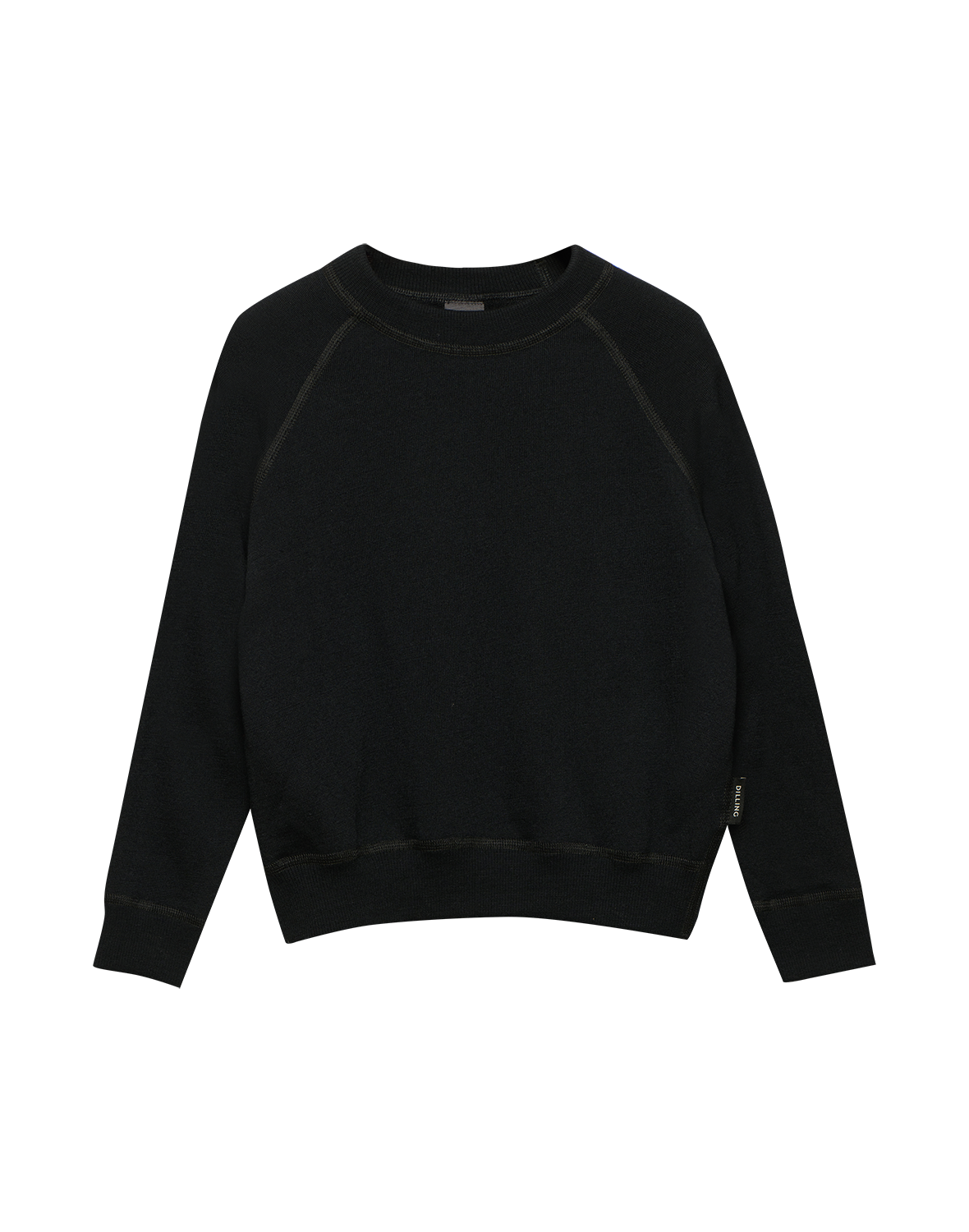 Sweatshirt i merinoullfrotté til barn
