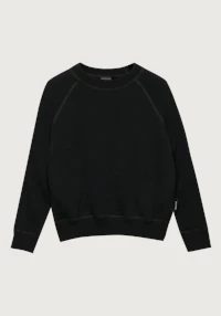 Sweatshirt i merinoullfrotté til barn