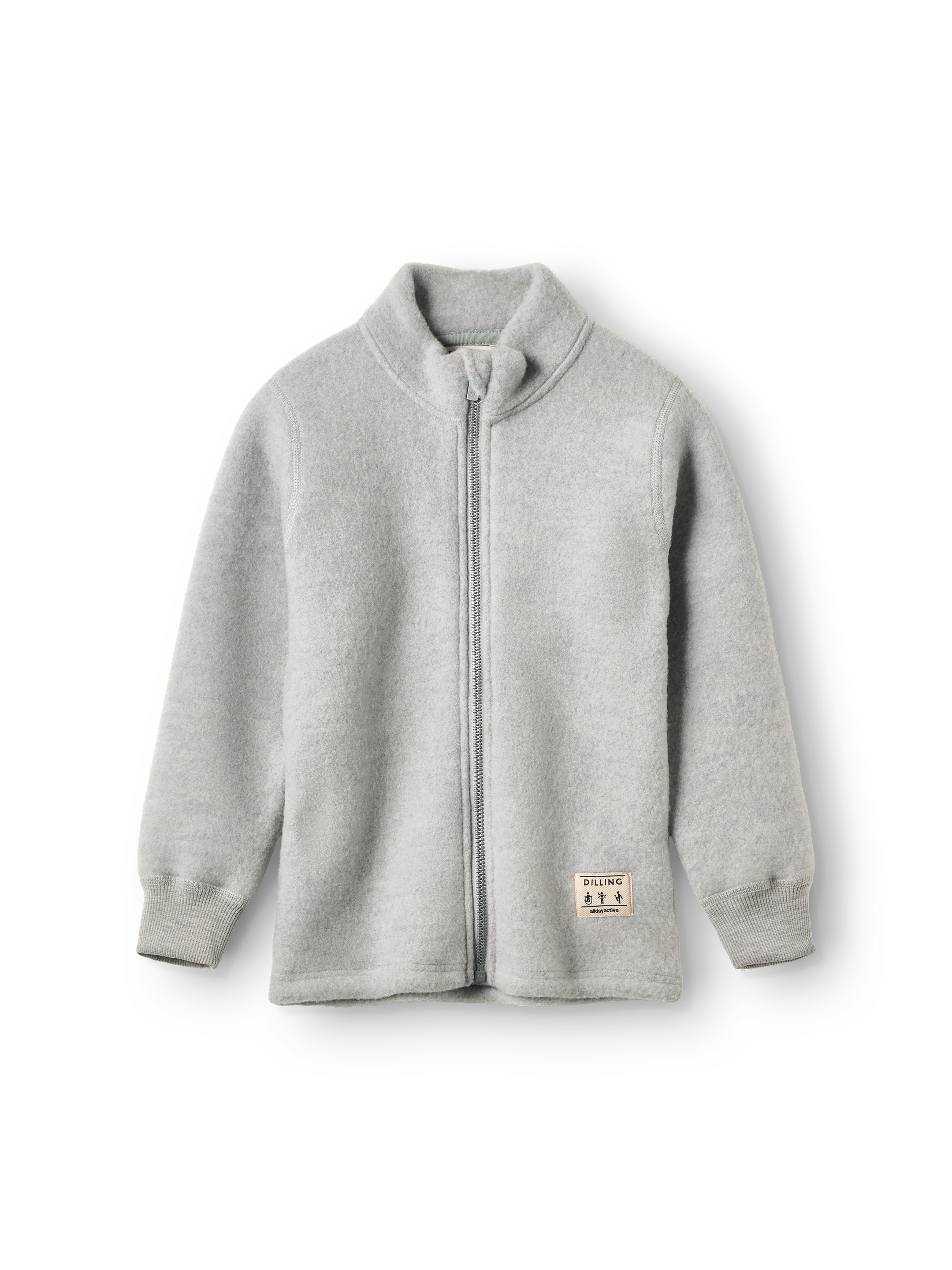 Jakke i merinoullfleece til barn