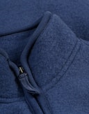 Vest i merinoullfleece til barn Tordenblå