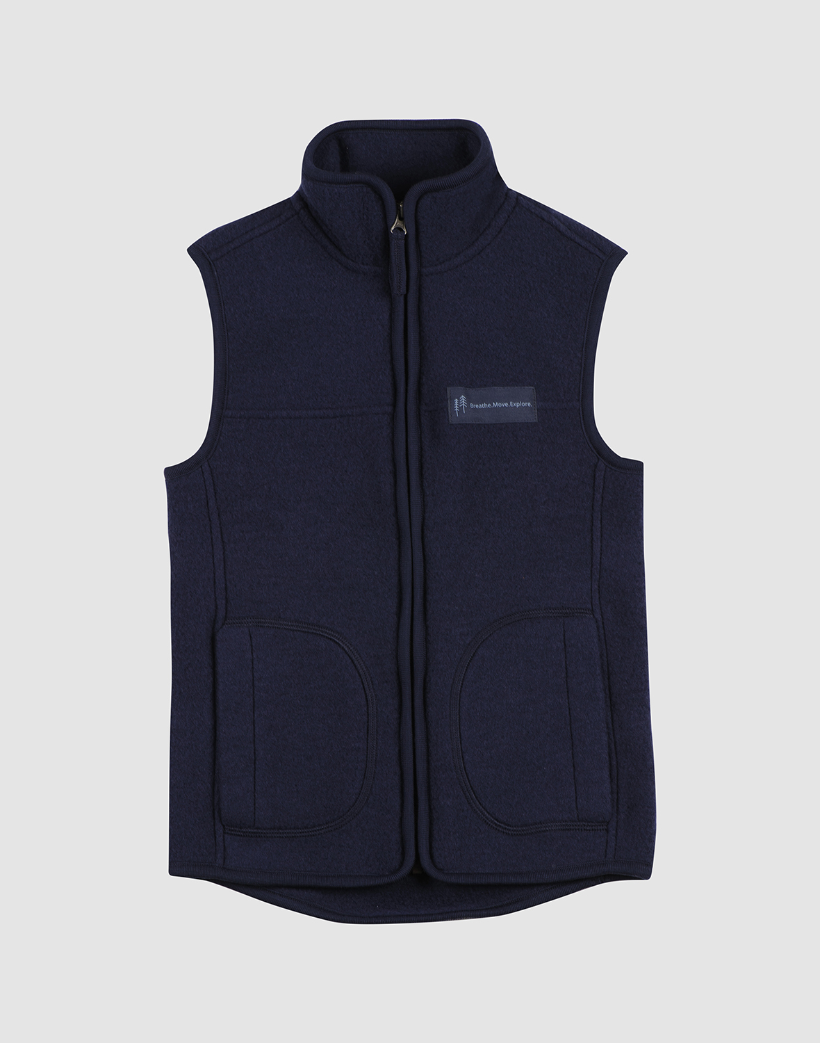 Vest i merinoullfleece til barn