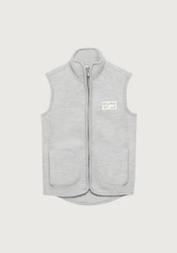 Vest i merinoullfleece til barn