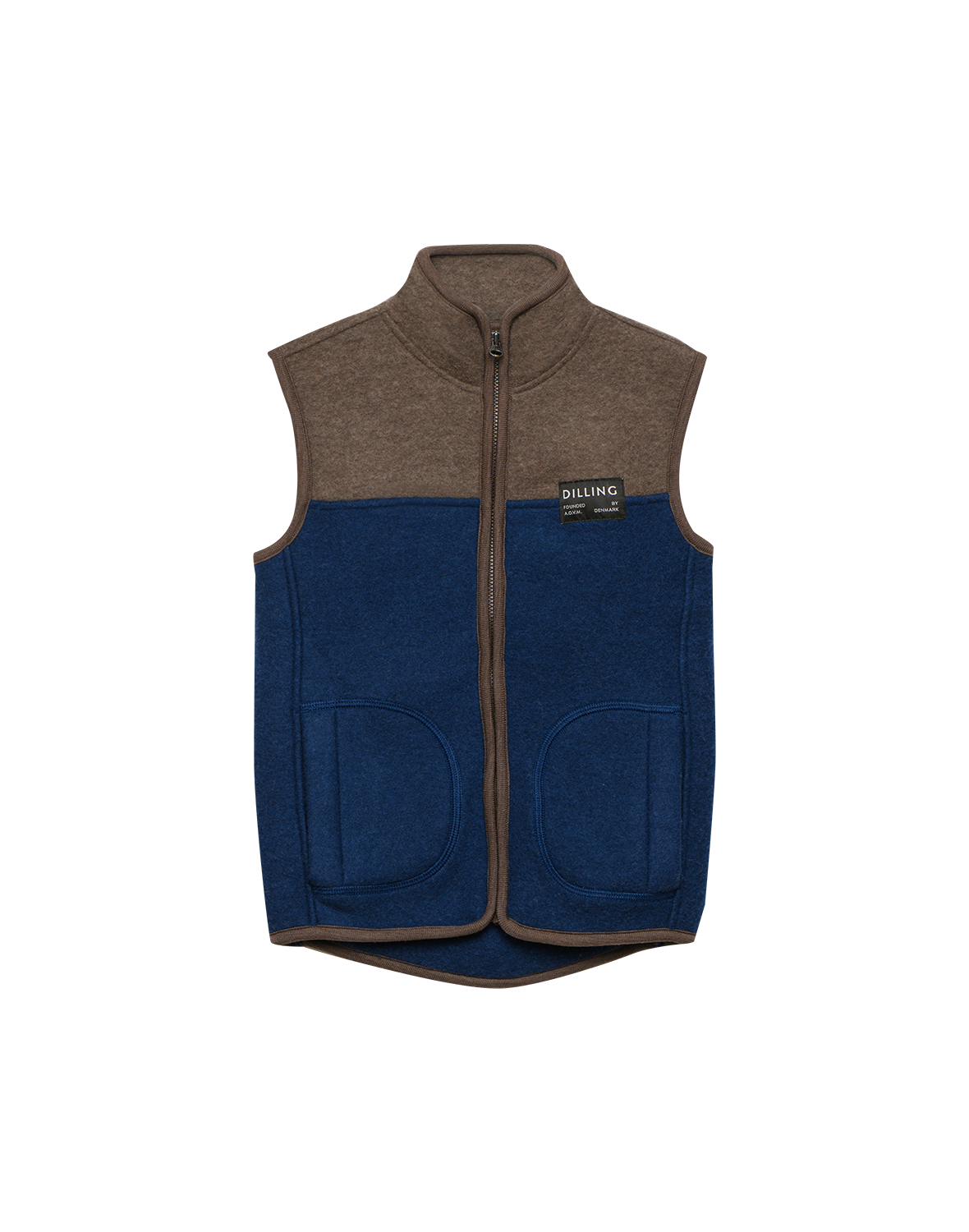 Vest i merinoullfleece til barn