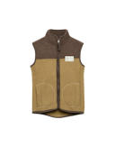 Vest i merinoullfleece til barn Ørkengress