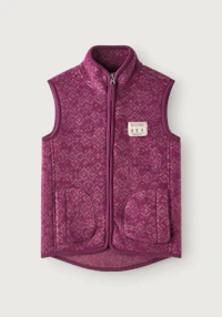 Vest i merinoullfleece til barn