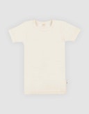 T-shirt i merinould/silke til børn Natur