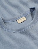 T-shirt i merinoull/siden för barn Nordisk blå