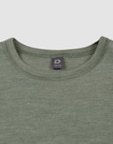 T-shirt i merinould/silke til børn Jadegrøn