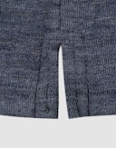 Children’s merino wool/silk T-shirt with pocket Mottled blue
