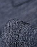 Children’s merino wool/silk T-shirt with pocket Mottled blue
