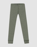 Children's merino wool/silk leggings Jade green