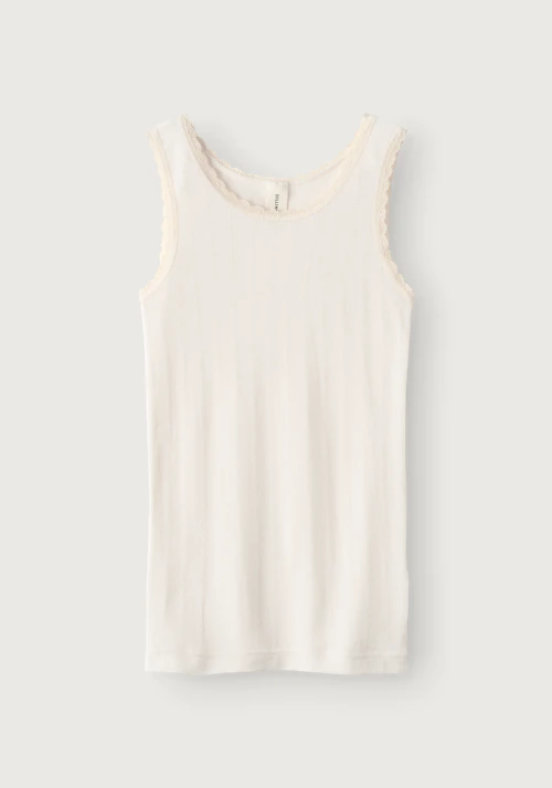 Singlet med blonder