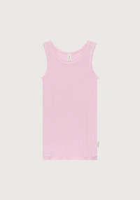 Tanktopp med hullmønster i merinoull/silke til barn