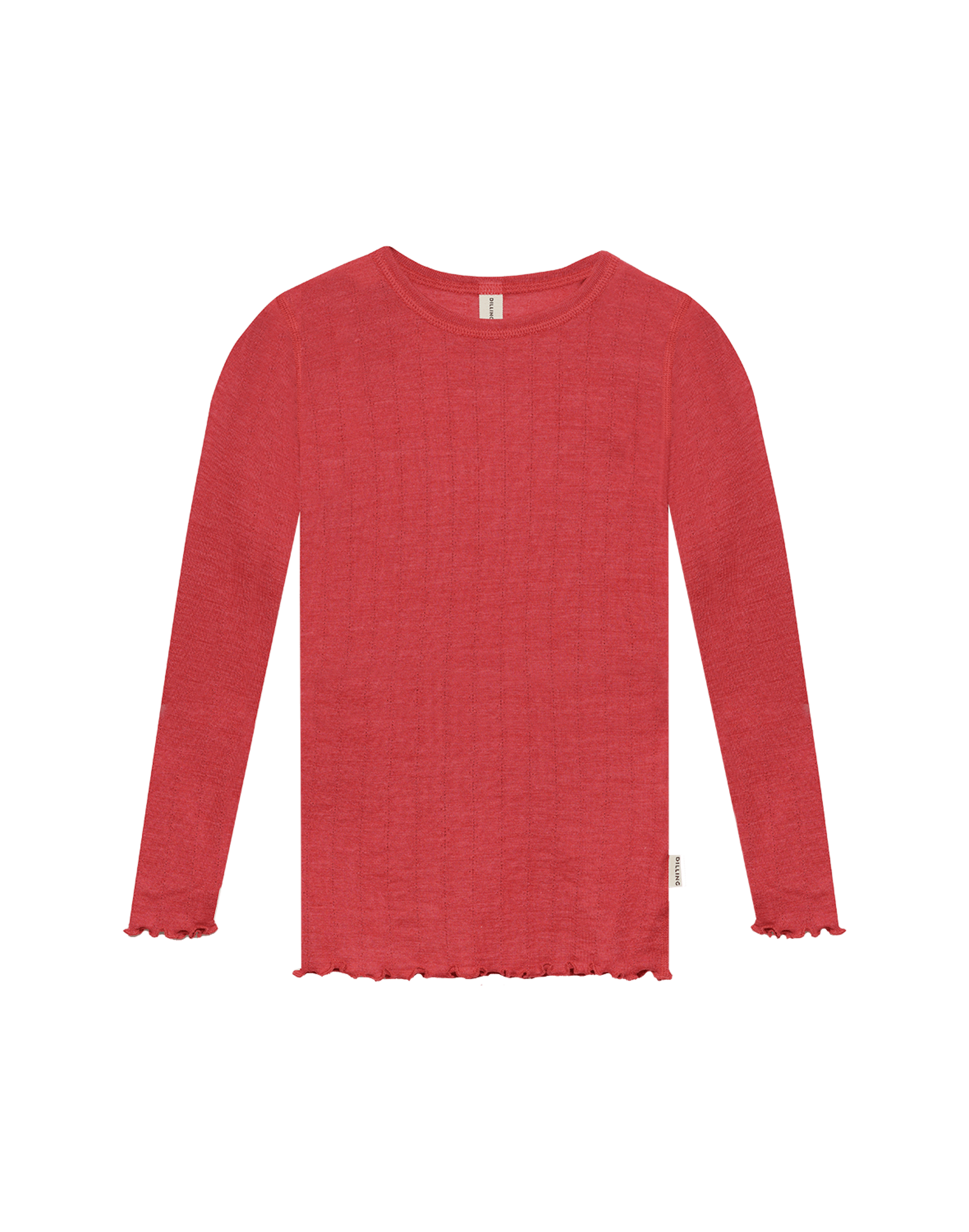 Pointelle shirt van merinowol/zijde voor kinderen
