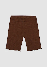 ¾-shorts i merinoull/silke for barn