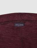 Leggings i merinoull/silke med pointellemønster til barn Bordeaux