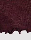 Leggings i merinoull/silke med pointellemønster til barn Bordeaux