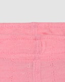 Children's merino wool/silk pointelle leggings  Peonies pink