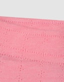 Children's merino wool/silk pointelle leggings  Peonies pink