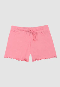 Shorts i merinoull/silke med pointelle-mønster til barn