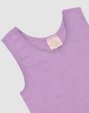 Tanktopp i merinoull til barn Lilla orkidé