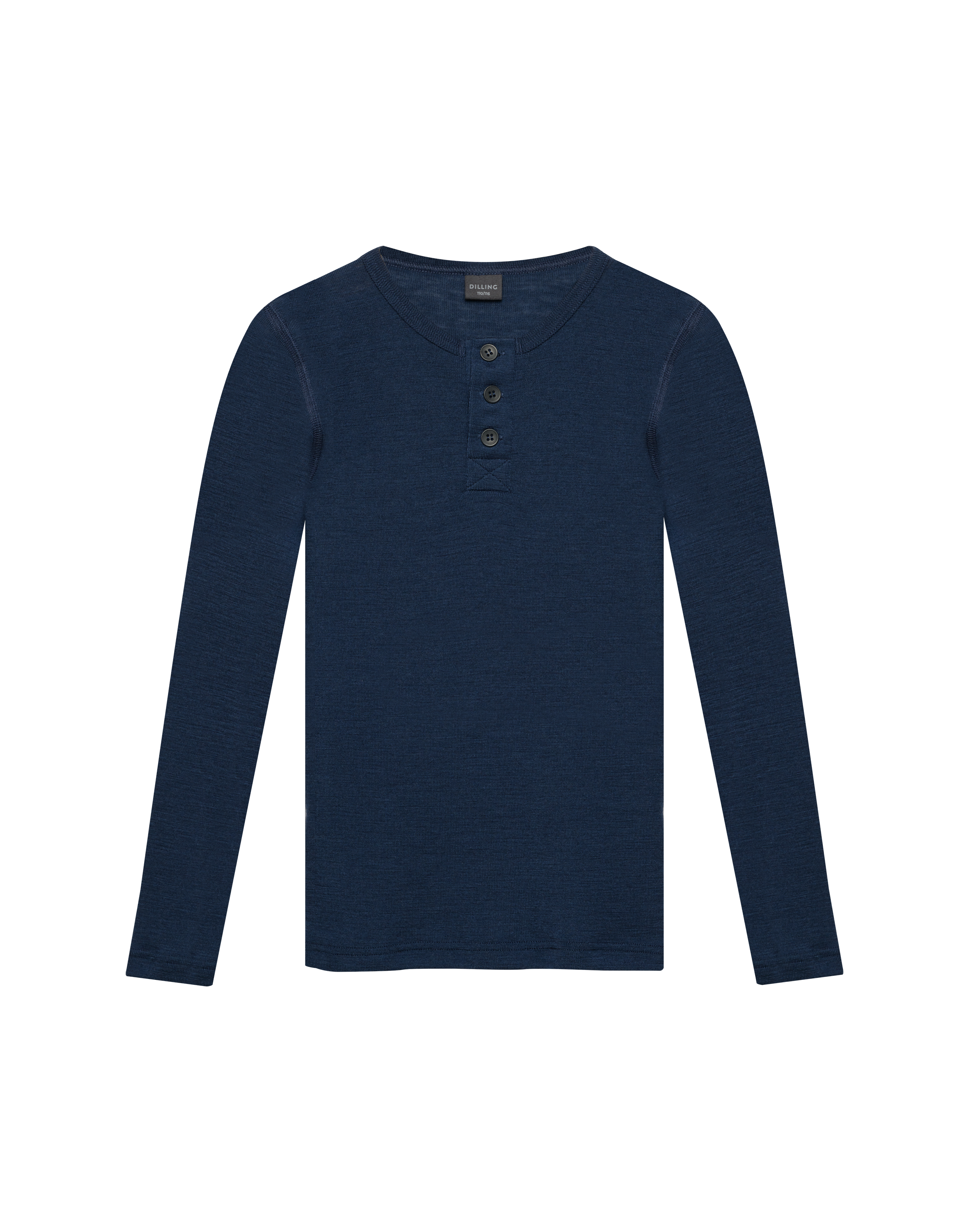 Langermet Henley-topp