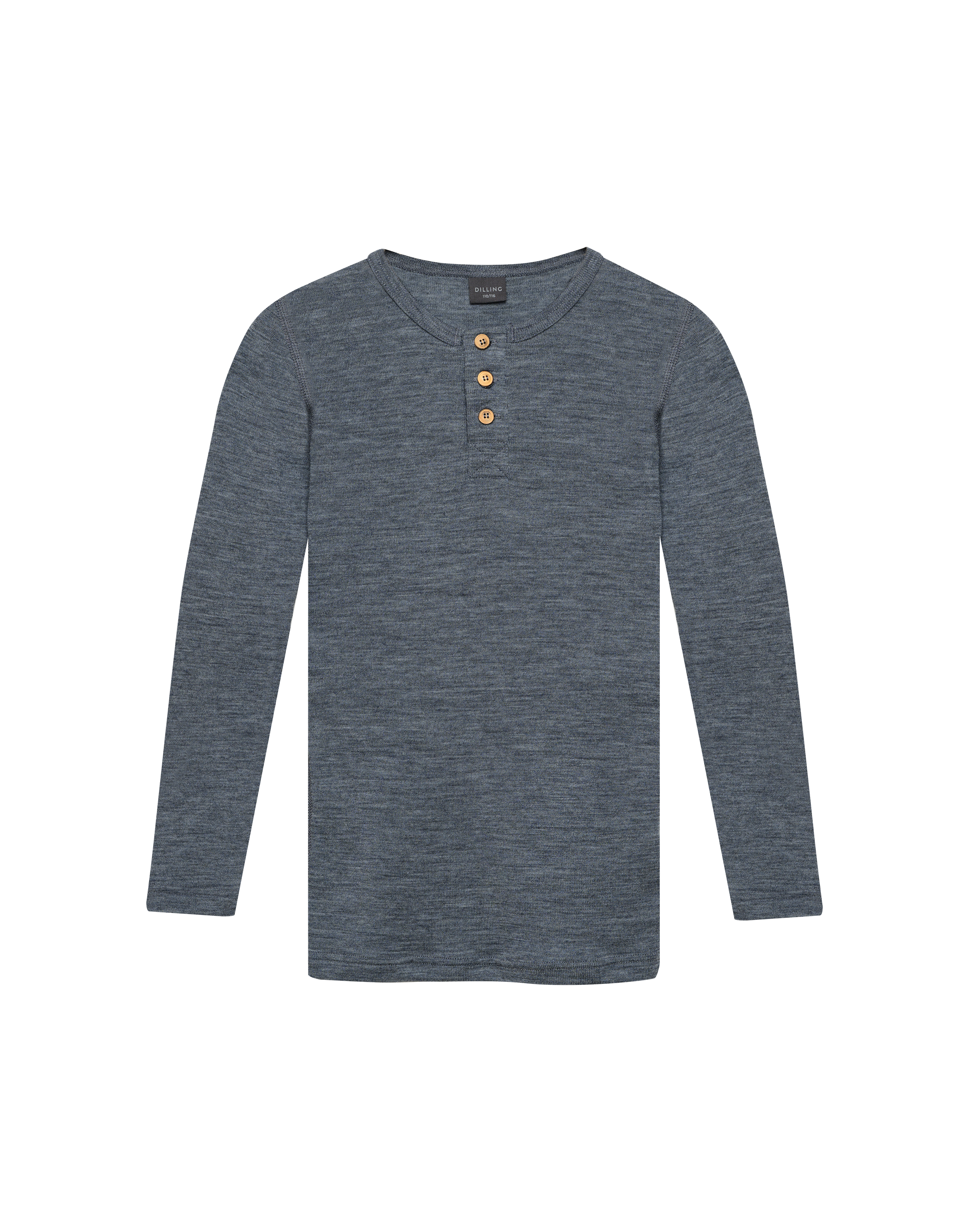 Langermet Henley-topp