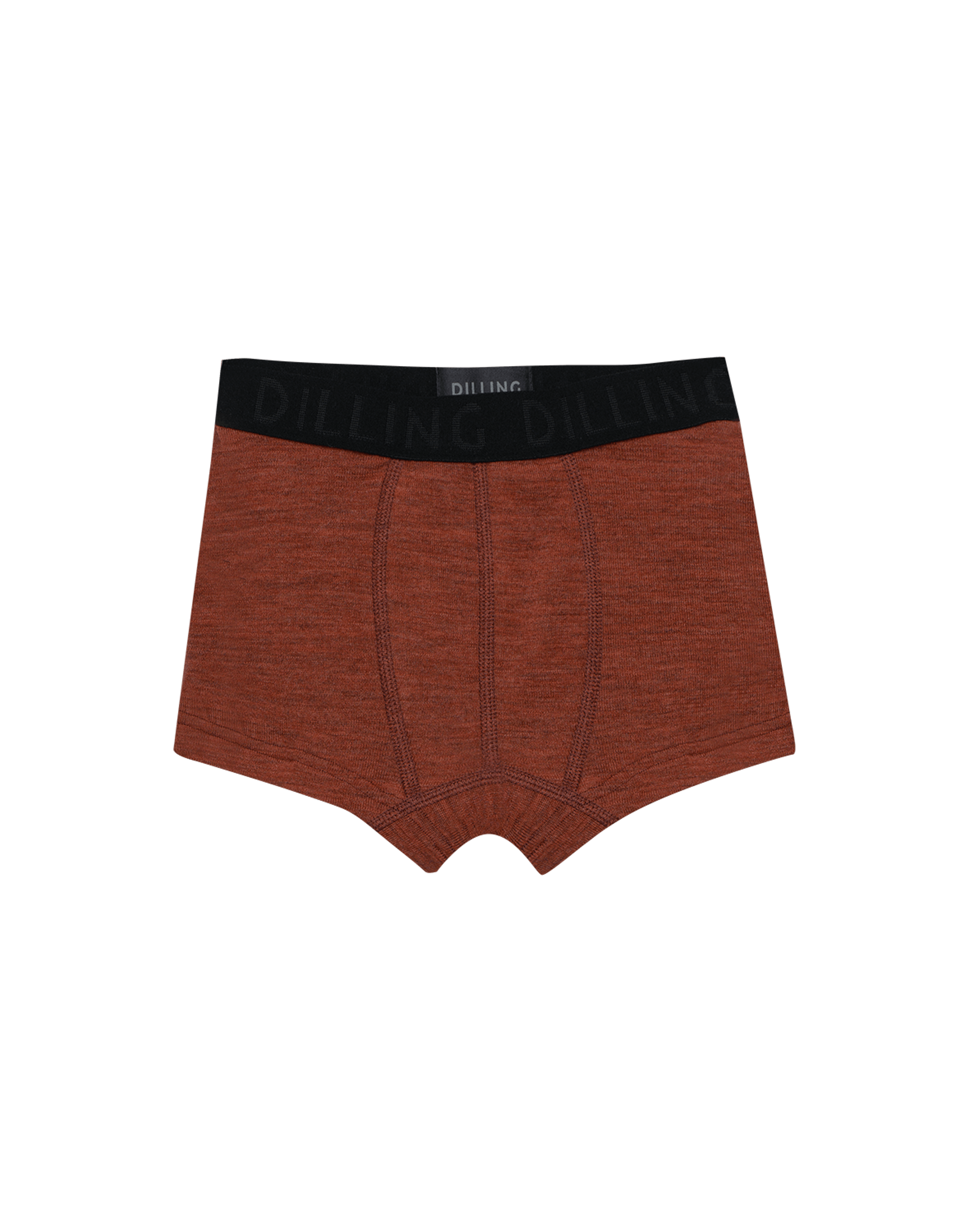 Boksershorts i merinoull til barn Rødmelert