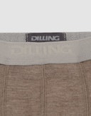 Boxershort van merinowol voor kinderen Bruinmelange