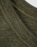 Children's merino wool tank top Dark green melange
