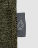 Children's merino wool tank top Dark green melange