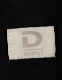 T-shirt van merinowol voor kinderen Zwart