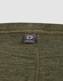Leggings i merinould til børn Mørkegrønmelange