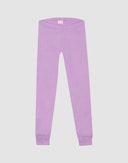 Leggings i merinoull til barn Lilla orkidé