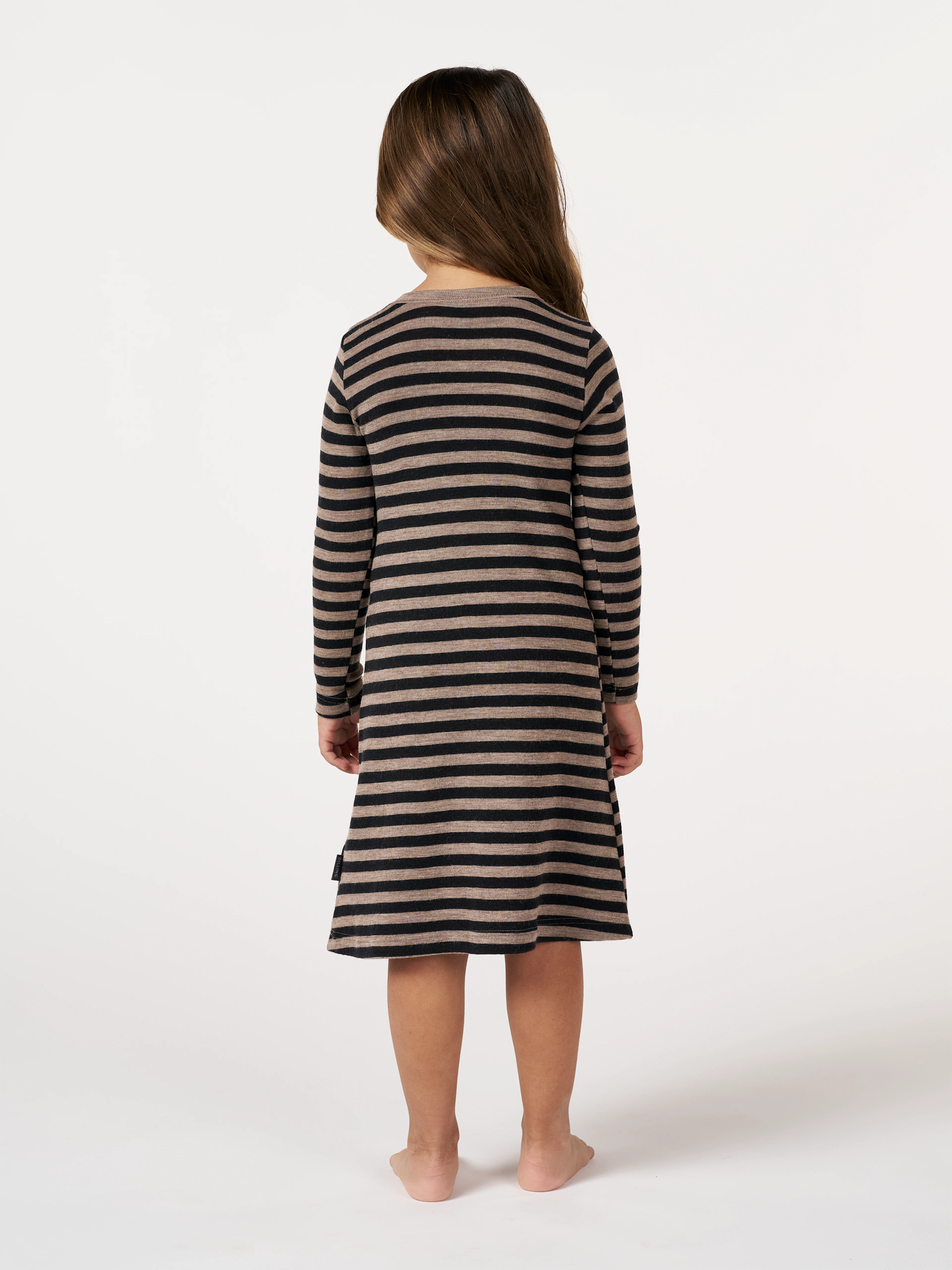 knee length dresses for ladies Daphne Merino Wool Ribbed Dress - Black – Daphne Ribbed Dress main image 0