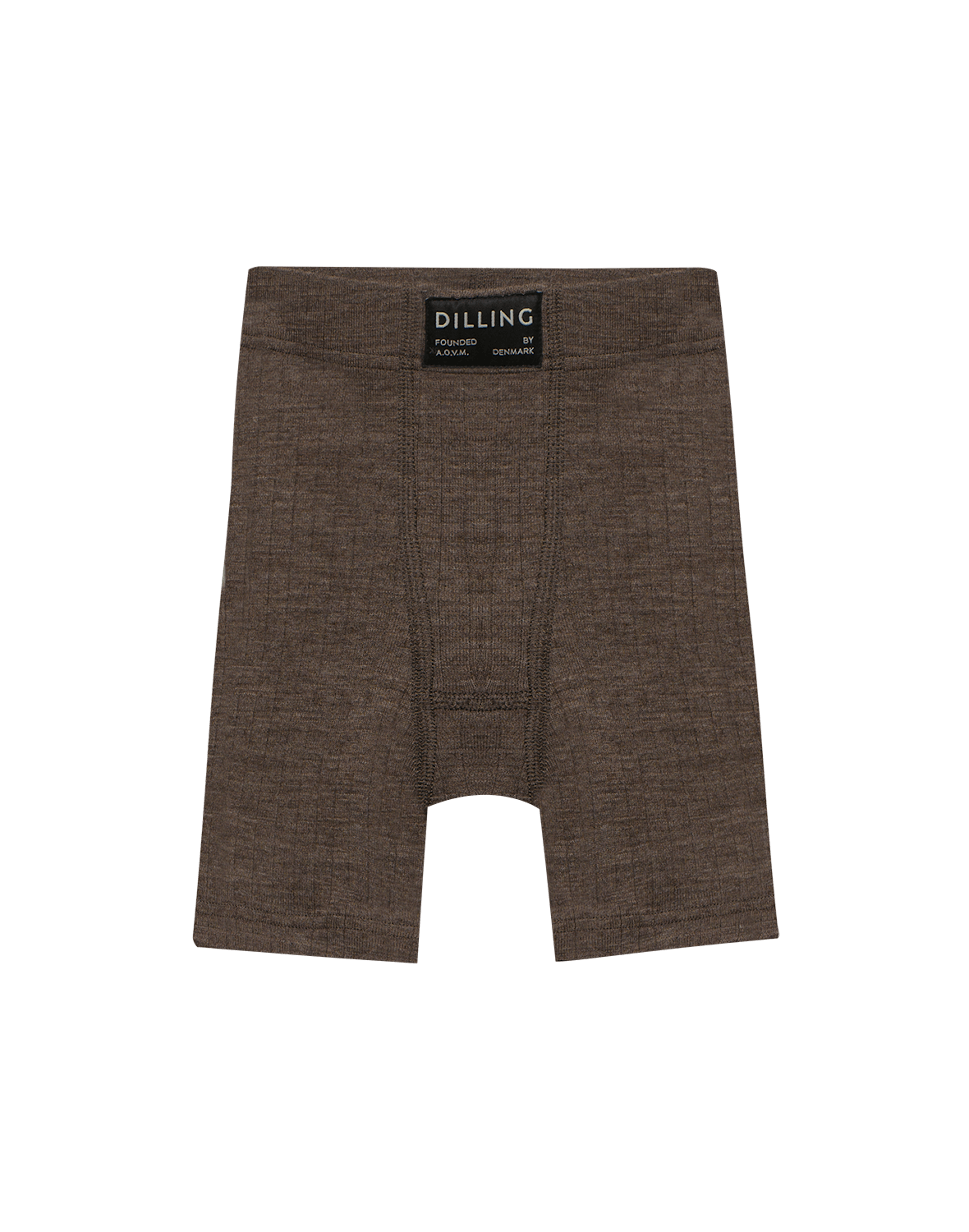 Boksershorts i merinoull til barn Kastanjebrun