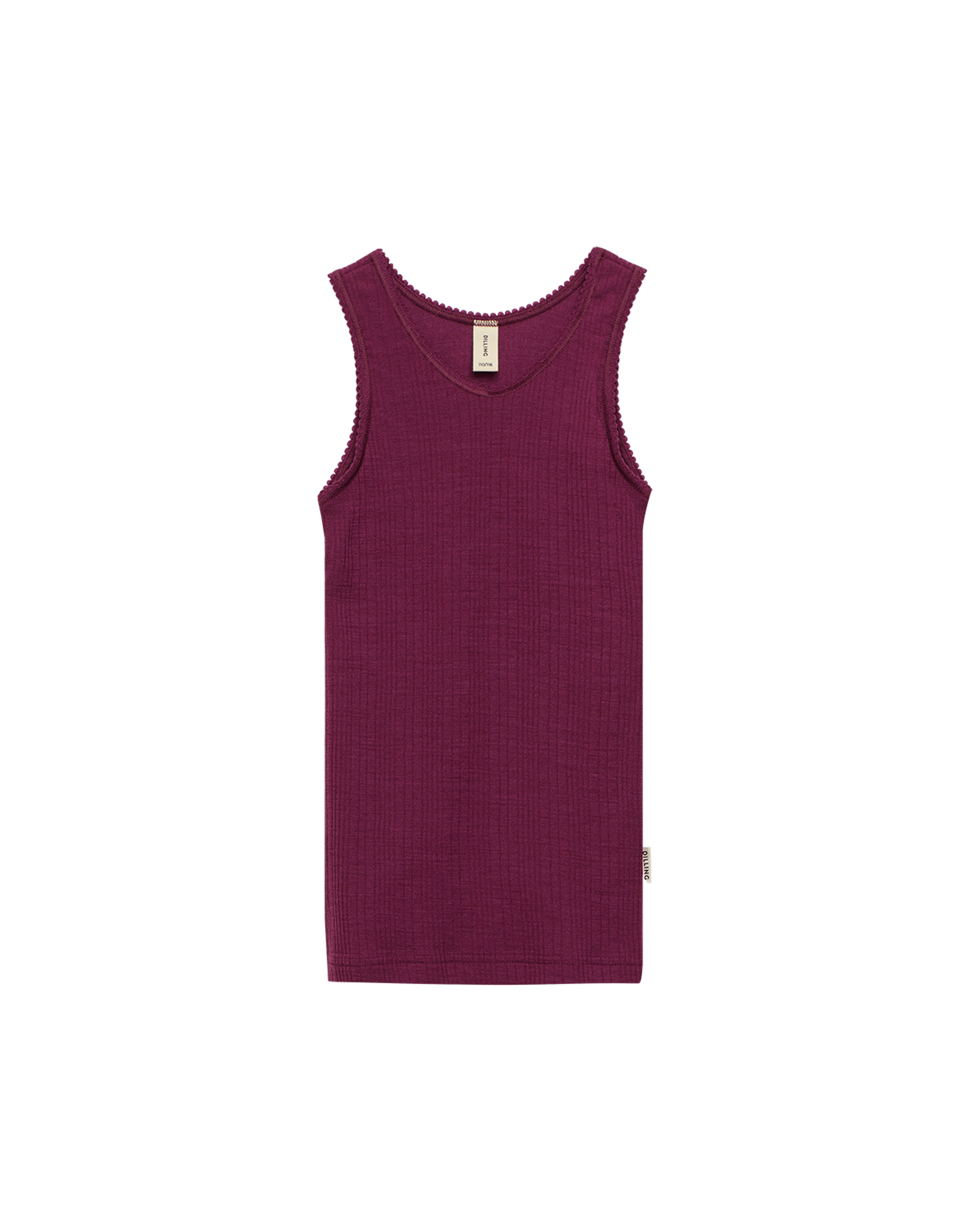トップス Little suzie / Merino Wool Knitted tank Children's merino wool tank top in Elderberry - $25.99 - Dilling