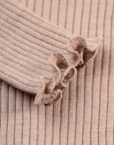 Langermet topp med rysjekant i merinoull til barn Vintage-ballerina