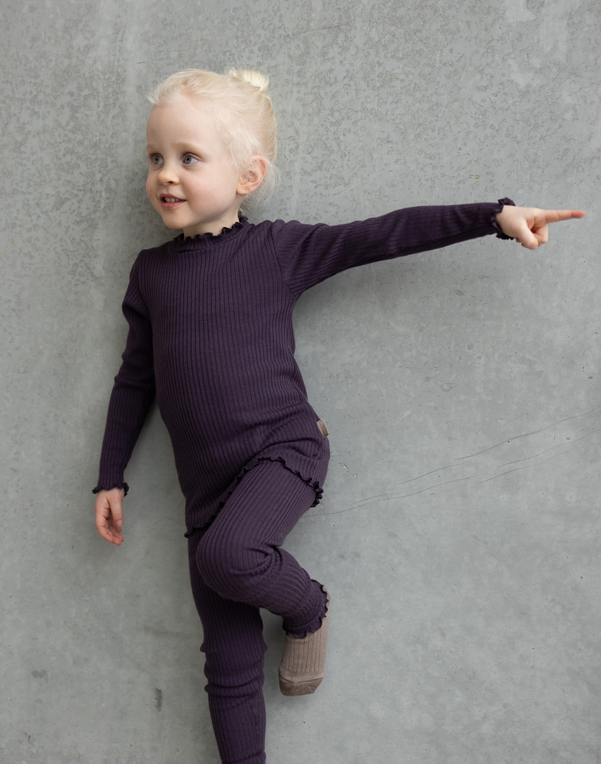 Leggings med bølgesøm 1