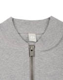 Sweatshirt med lynlås bomuld til børn Lys gråmelange