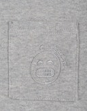 Children’s cotton long-sleeve top Light grey melange