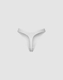 String met hoge taille van katoen voor dames Wit