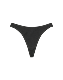 String met hoge taille van katoen voor dames Zwart