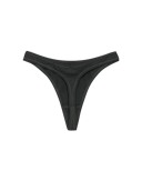 String met hoge taille van katoen voor dames Zwart