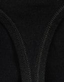 String met hoge taille van katoen voor dames Zwart