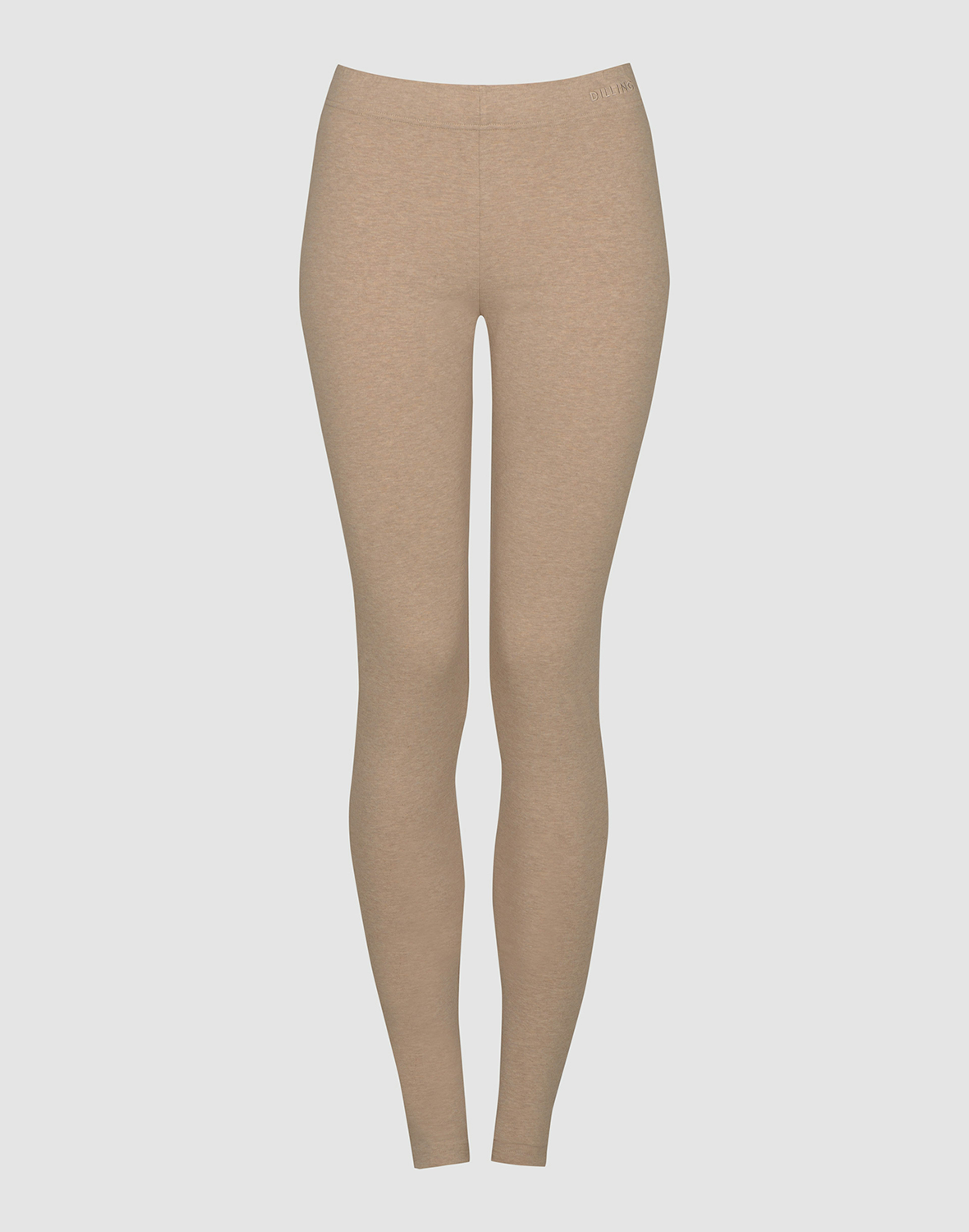 Women's cotton leggings Beige melange